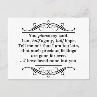 Jane Austen Persuasion Quote Vykort