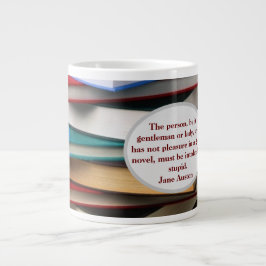Jane Austen pleasure of novel Jumbo Mugg