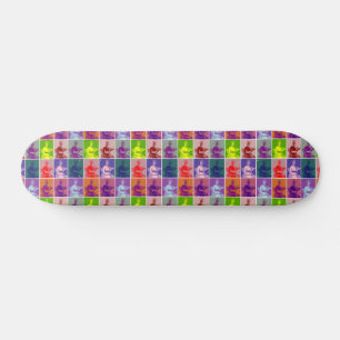 Jane Austen pop art färglös Mini Skateboard Bräda 18,5 Cm
