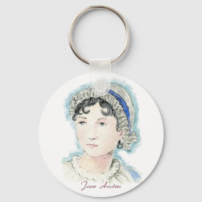 Jane Austen Porträtt av Alice Flynn Nyckelring (Framsida)