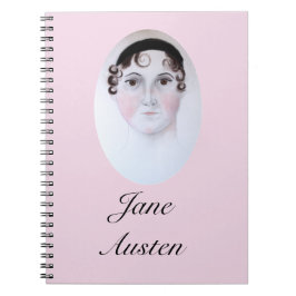 Jane Austen-porträtt, bokmärke. Anteckningsbok