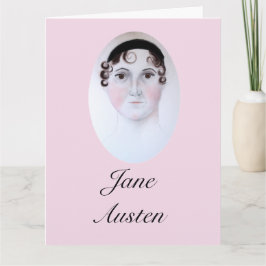 Jane Austen-porträtt, bokmärke. Kort