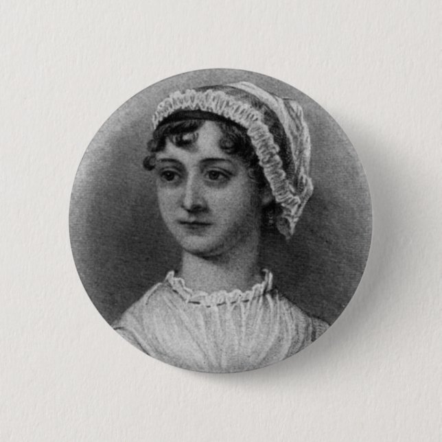 Jane Austen porträtt Knapp (Framsida)
