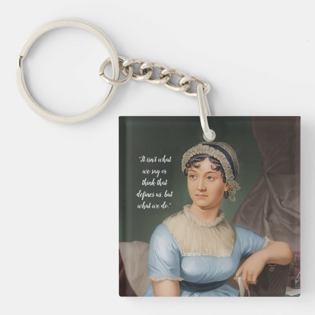 Jane Austen-porträtt och citat (Framsidan)