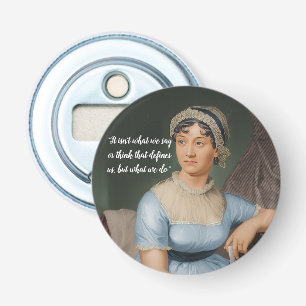 Jane Austen-porträtt och citat Flasköppnare