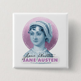 Jane Austen Porträtt och Namnteckning Rosa Knapp