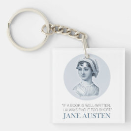 Jane Austen Porträtt och Quote om läsning