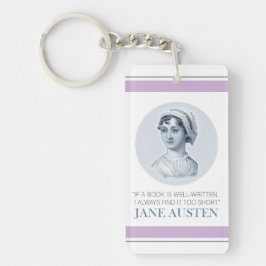 Jane Austen Porträtt och Quote om läsning