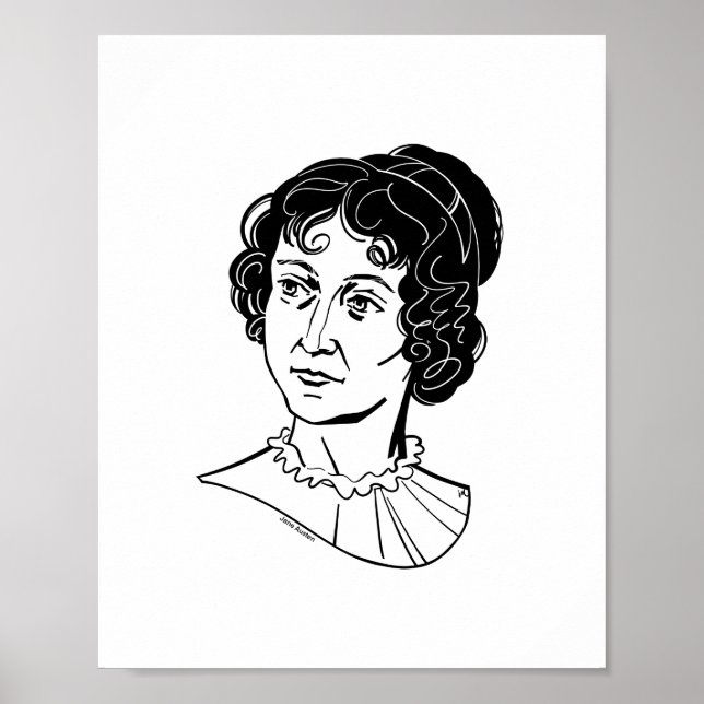 Jane Austen Poster (Framsidan)