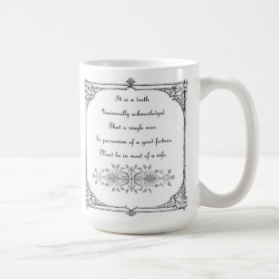 Jane Austen pride och fördominspiration Kaffemugg