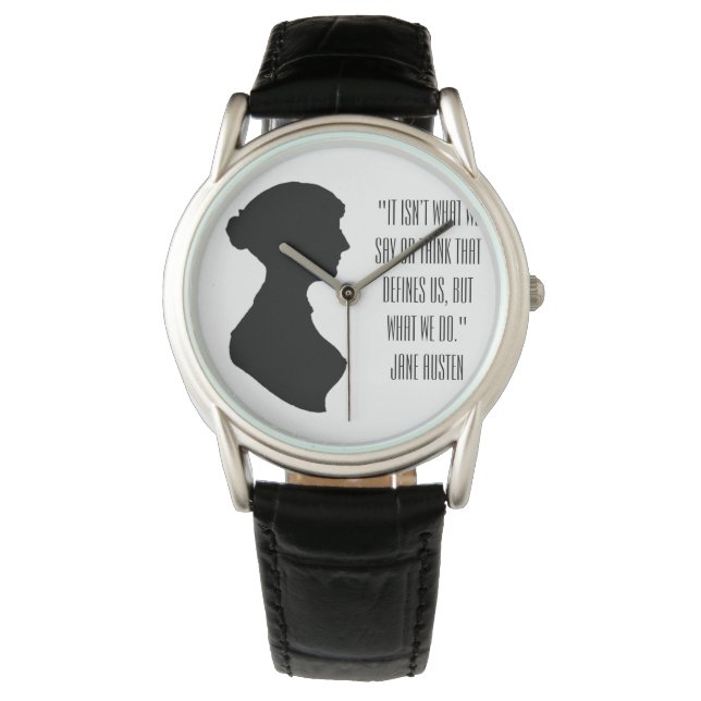 Jane Austen quote  Armbandsur (Framsida)