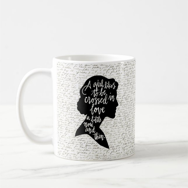 Jane Austen Quote Mugg - starta din inspikade dag (Vänster)