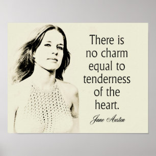 Jane Austen Quote Tenderness - hemdekanor Poster
