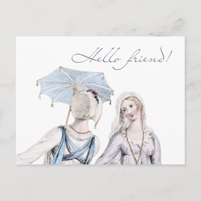 Jane Austen ReEmergency Hej Friend Postcard Vykort (Framsida)