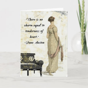 Jane Austen regenskap inspirerad design Kort