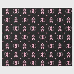 Jane Austen Rosa Ribbon Wrapping Papper Presentpapper