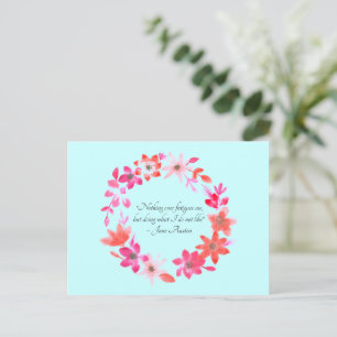 Jane Austen Self-Care Quote - Mansfield Park Helg Vykort