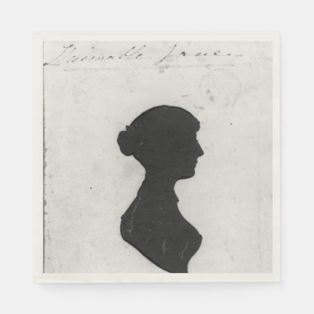 Jane Austen Silhouette Napkins Pappersservett (Framsidan)