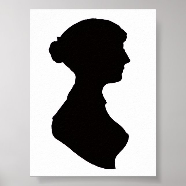 Jane Austen Silhouette Poster (Framsidan)
