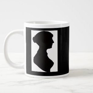 Jane Austen Silhuett Jumbo Mugg