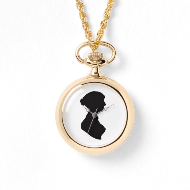 Jane Austen Silhuett Ur Armbandsur (Framsida)