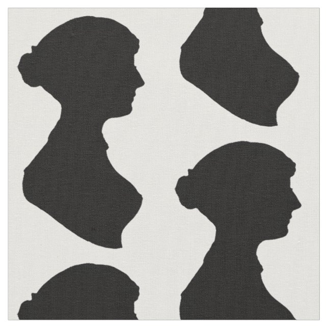 Jane Austen siluett Tyg (Närbild)