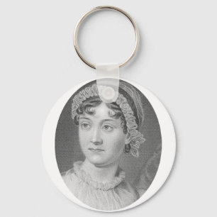 Jane Austen Simply Jane Porträtt Nyckelring