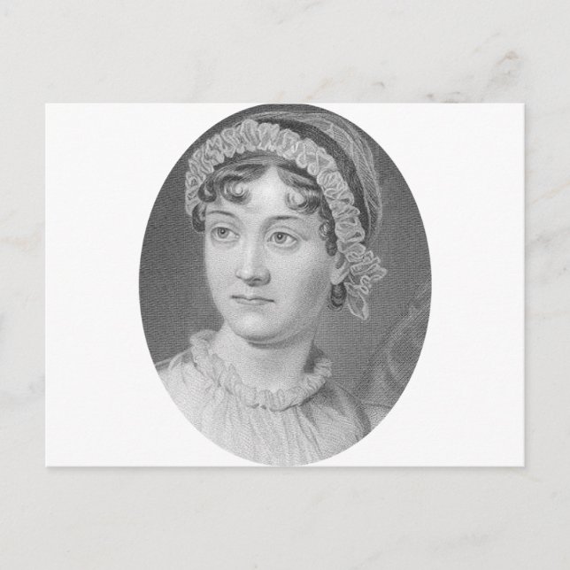 Jane Austen Simply Jane Porträtt Vykort (Framsida)