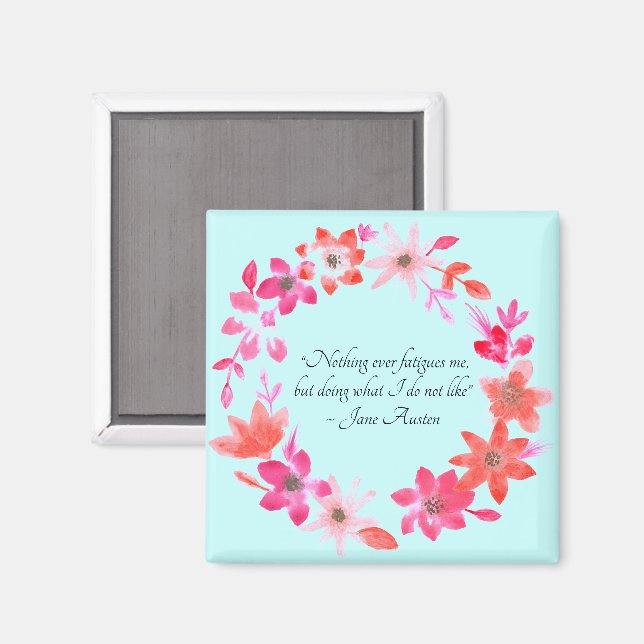 Jane Austen Självomsorgscitat – Mansfield Park  Magnet (Front/Back)