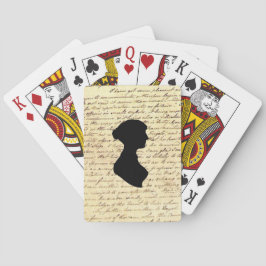 Jane Austen som leker kort Casinokort