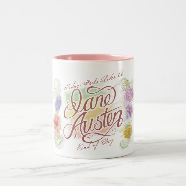 Jane Austen sort av dagmuggen Två-Tonad Mugg (Center)