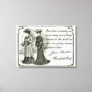 Jane Austen: Söt Women Canvas Art