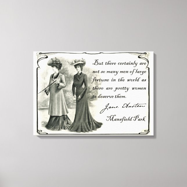 Jane Austen: Söt Women Canvas Art (Framsida)