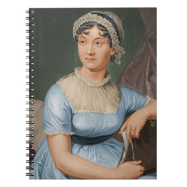 Jane Austen Spiral Notebook Anteckningsbok (Framsidan)