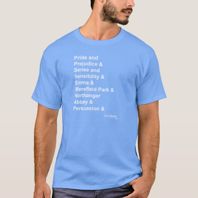 Jane Austen T Shirt (Framsida)