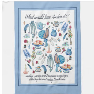 Jane Austen Tea towel Kökshandduk