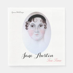Jane Austen-tetid papper napkin. Pappersservett