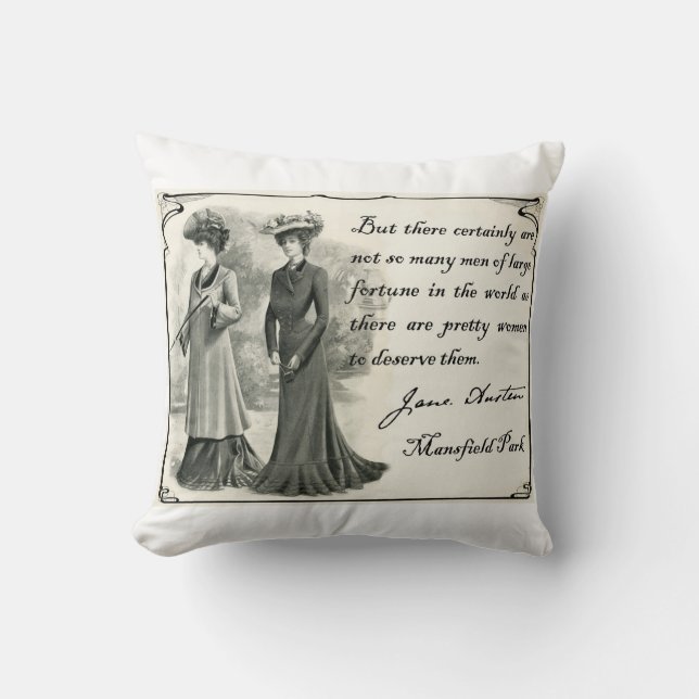 Jane Austen: Vackra Kvinnor Kudde (Framsida)