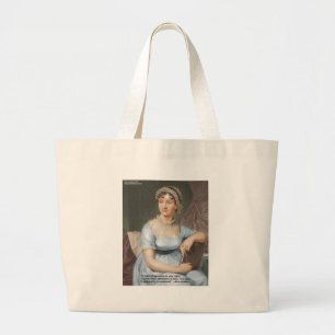 Jane Austen Vänskap/Kärlek/Lindrande Kärlek Citat Jumbo Tygkasse