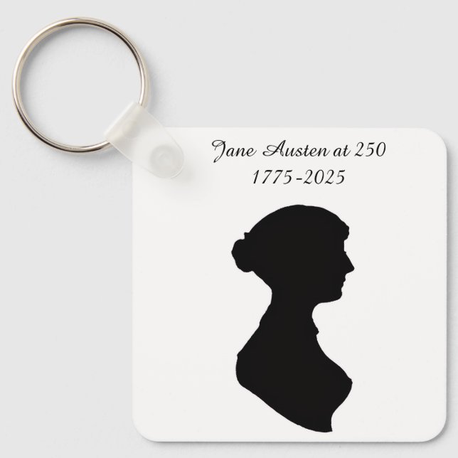 Jane Austen vid 250-årsdagen Nyckelring (Framsida)