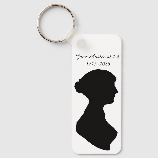 Jane Austen vid 250-årsdagen Nyckelring (Framsida)