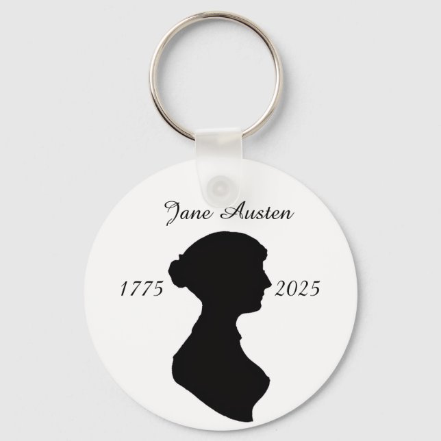 Jane Austen vid 250-årsdagen Nyckelring (Framsida)