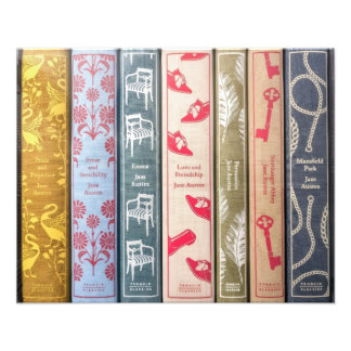 Jane Austen's books Fototryck