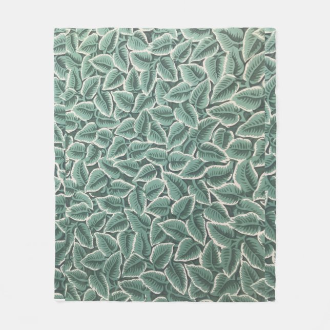 Jane Austen's Home Leaf Wallpaper Fleecefilt (Framsidan)
