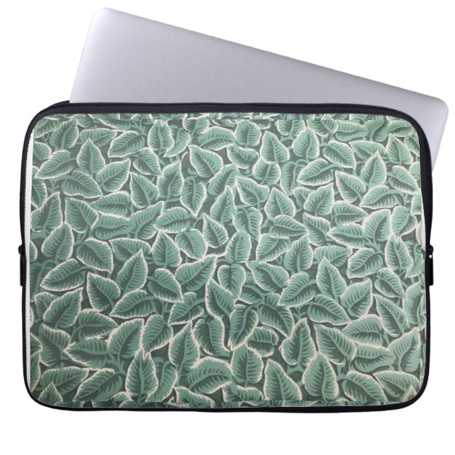 Jane Austen's Home Leaf Wallpaper Laptop Fodral (Framsidan)