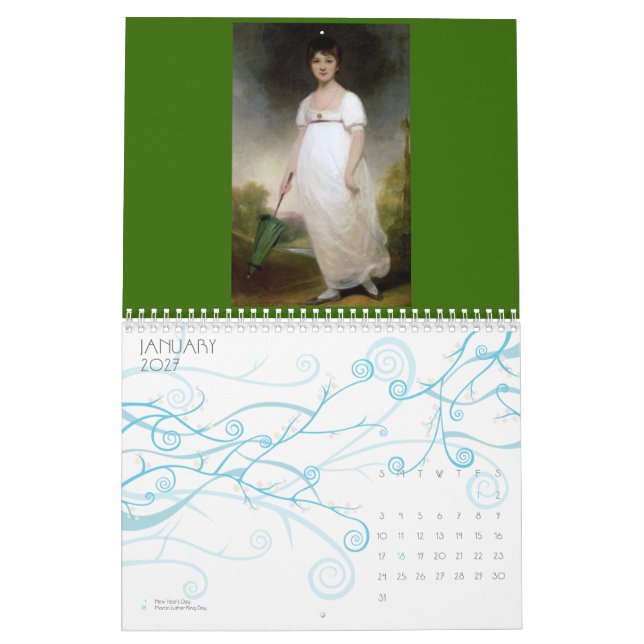 Jane Austens kalender 2 (Jan 2027)