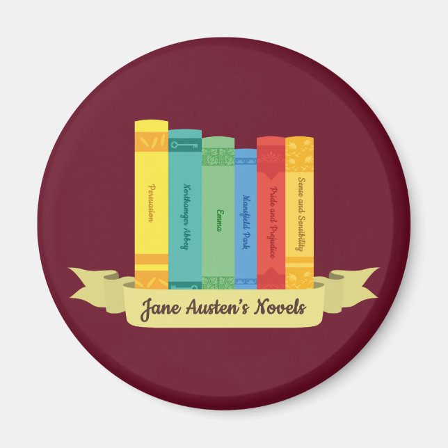 Jane Austens Novels III Magnet (Framsidan)