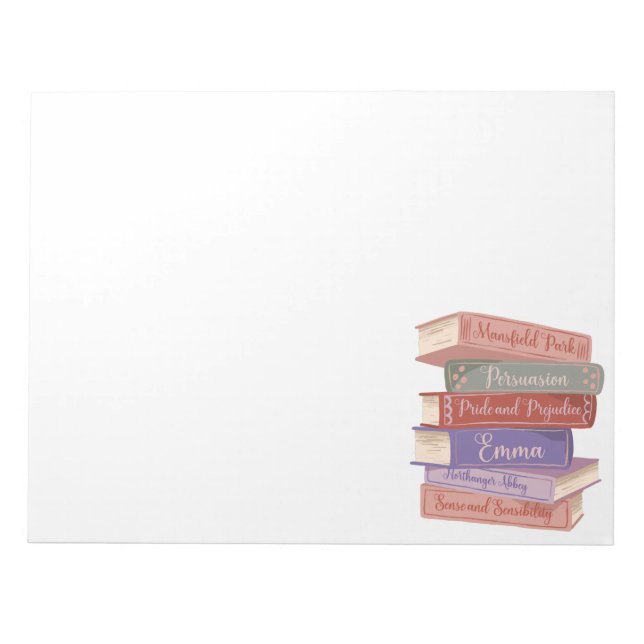 Jane Austens Novels V Anteckningsblock (Framsida)