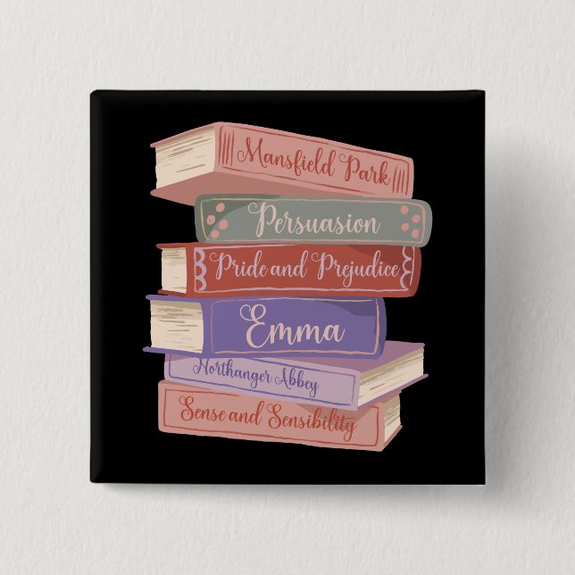 Jane Austens Novels V Knapp (Framsida)