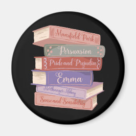 Jane Austens Novels V Magnet